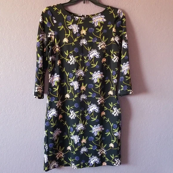 H & M Black Floral Dress